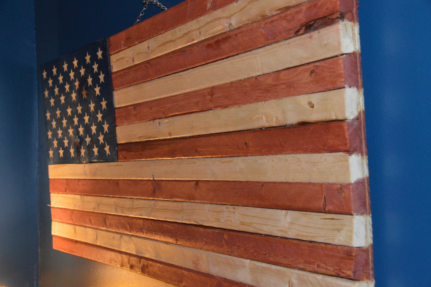 Rustic American Flag, Inexpensive American Flag, American Flag Sign, Weathered American Flag, Wood American Flag, Wall Flag